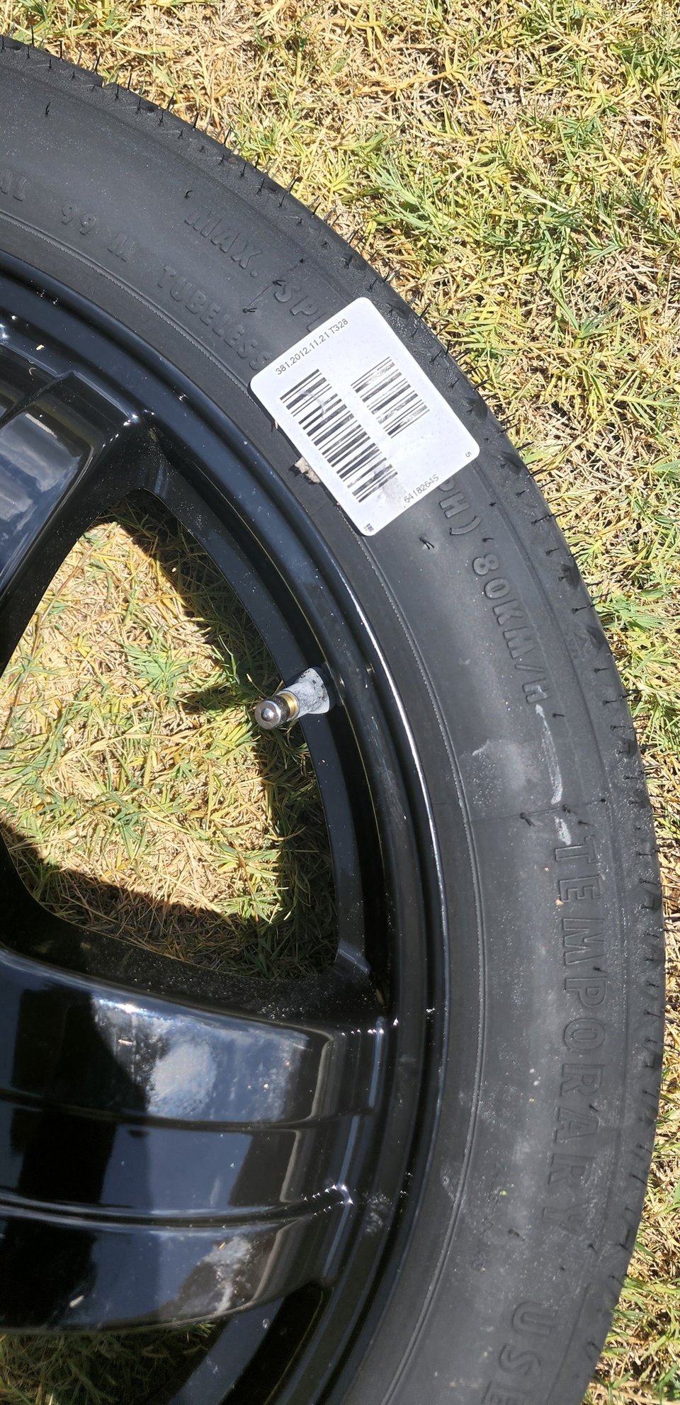 Wheels and Tires/Axles - 08-15 W204 MERCEDES C63 AMG SPARE TIRE 18 WHEEL RIM DONUT 125/70/18 A2044014702+jack - New - 0  All Models - Dallas, TX 75245, United States