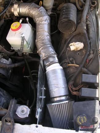 Warm air intake (not completely sectioned off from engine) - Redneck intake update