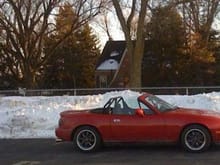 Who says you can't daily a miata in the snow?!?