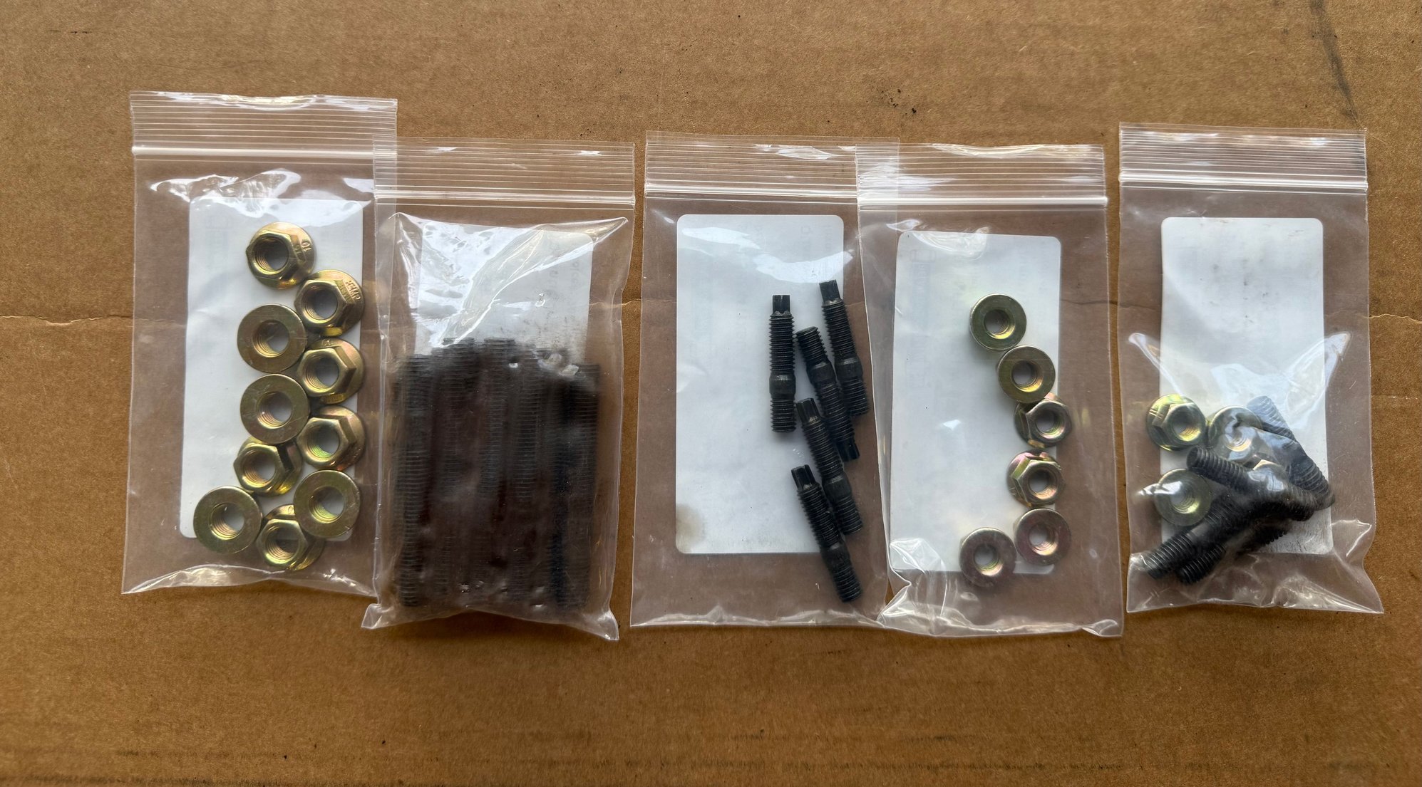 I ordered extended manifold studs since the manifold needs it for 4/9 studs. 