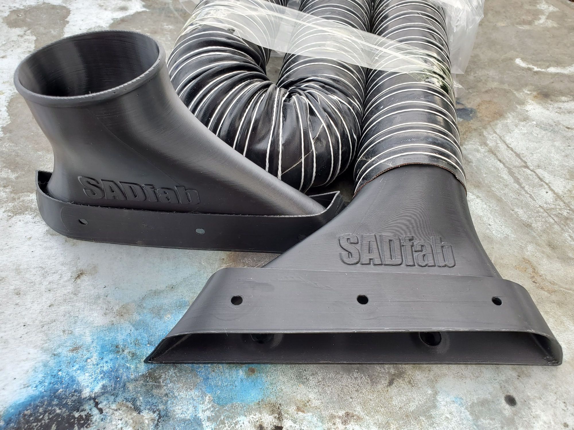 Sadfab brake vent prototypes!