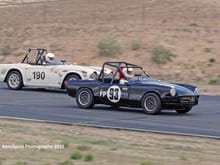 Racing my spitfire at willow springs