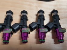 1000cc Bosch injectors will help with the larger volume of fuel that will be used once the car is tuned for E85.