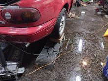 Feb 20, whole bunch of rain flooded barn. No power outlets are in the water, don;t worry