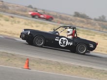 Racing my spitfire at buttonwillow 