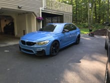 Here is a random picture of an M3 I detailed and ceramic coated recently. This is where we got the idea to wrap it "Riviera Blue" or 3m Sky Blue