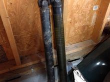 stock and carbon driveshaft but probably wont be using either when finished