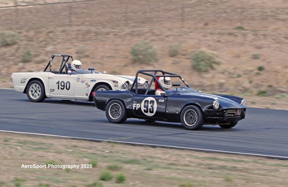 Racing my spitfire at willow springs