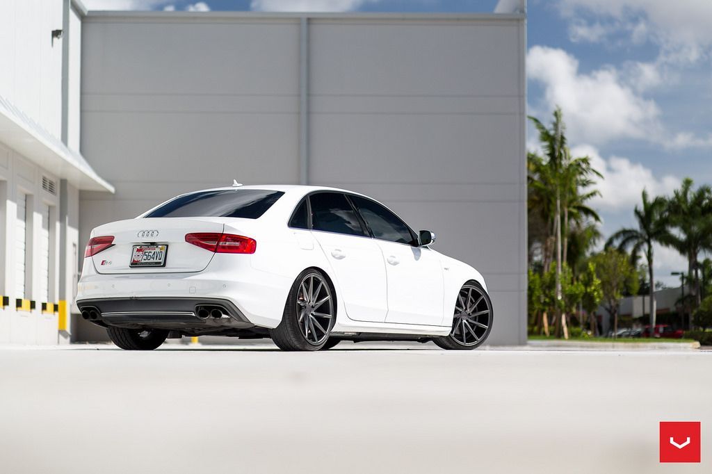 Audi S4 Gloss Graphite Vossen CVT 20x10 Squared Up!