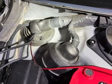 Punctured a hole on the grommet on the passenger side to route the sensor harnesses inside the cabin. Hated doing this, but it’s the best option. Sealed with clear silicon.