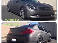 G37 custom wrap and body work by Amplified