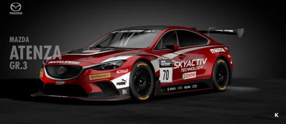 GT Sport Gr. 3 Atenza race car, retro converted into coupe format from the factory stock sedan. 