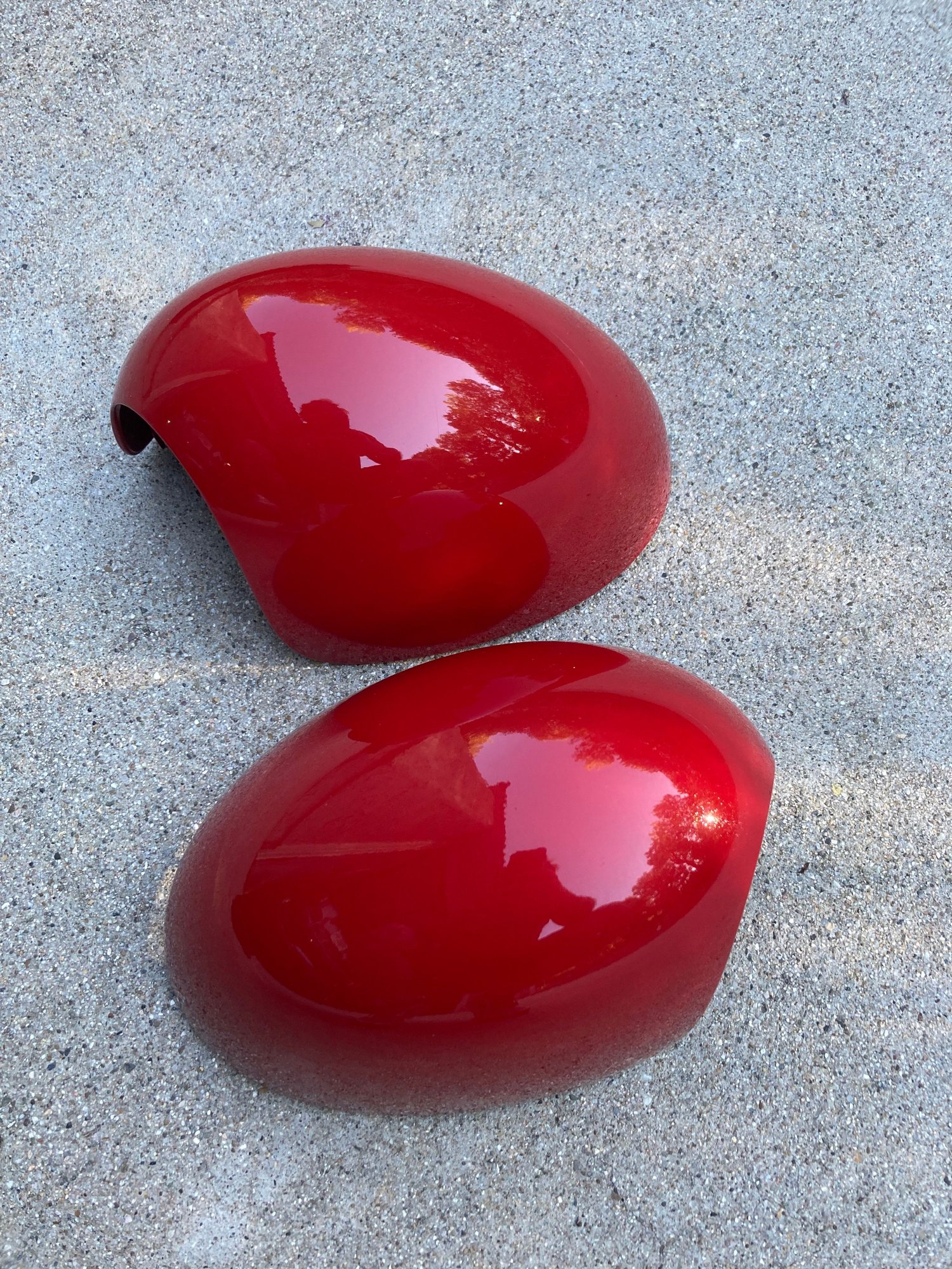Exterior Body Parts - R56 Chili Red Mirror Caps Non-Powerfold 2nd Gen - Used - 2007 to 2013 Mini R56: "Mk II" Mini Hatch/Hardtop range - 2009 to 2014 Mini R55: "Mk II" Mini Clubman - 2008 to 2014 Mini R57: "Mk II" Mini Convertible - 2010 to 2012 Mini R58: Coupe - 2010 to 2013 Mini R59: Roadster - 2010 to 2016 Mini R60: Countryman - Westlake Village, CA 91361, United States
