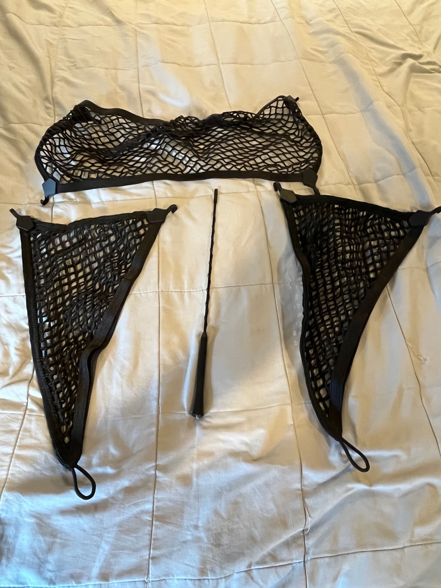 Accessories - Original mini antenna & cargo nets - Used - 2009 to 2016 Mini Cooper - White Plains, NY 10530, United States