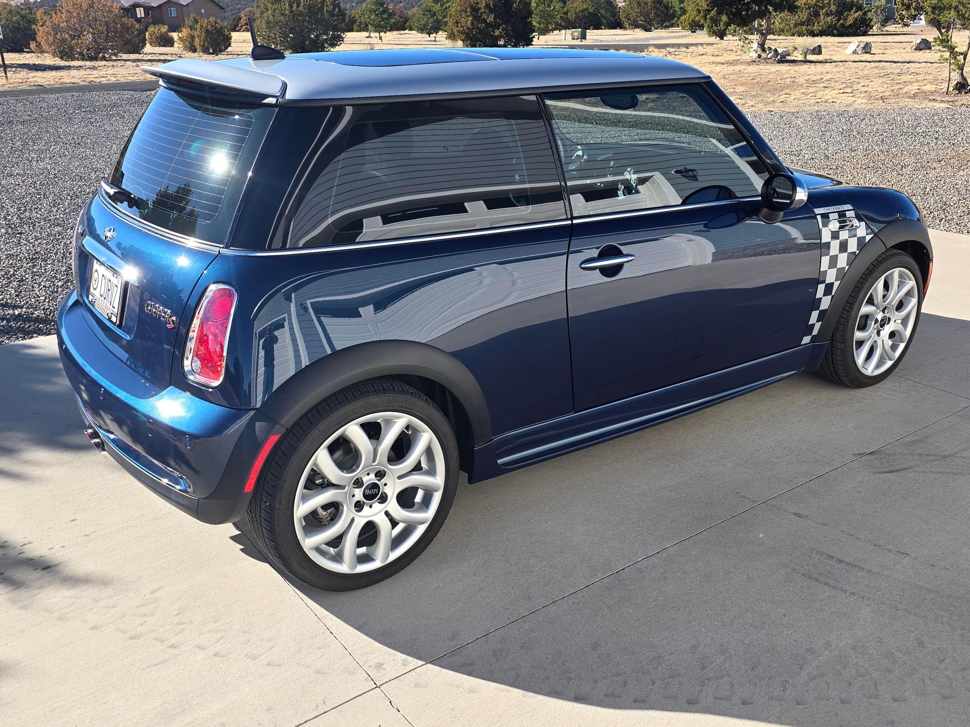 2006 Mini R53: "Mk I" Mini Cooper S - 2006 Factory-Built JCW Checkmate Edition (less than 11k total miles) - Used - VIN WMWRE33596TL23811 - 10,956 Miles - 4 cyl - 2WD - Manual - Hatchback - Blue - Eagar, AZ 85925, United States