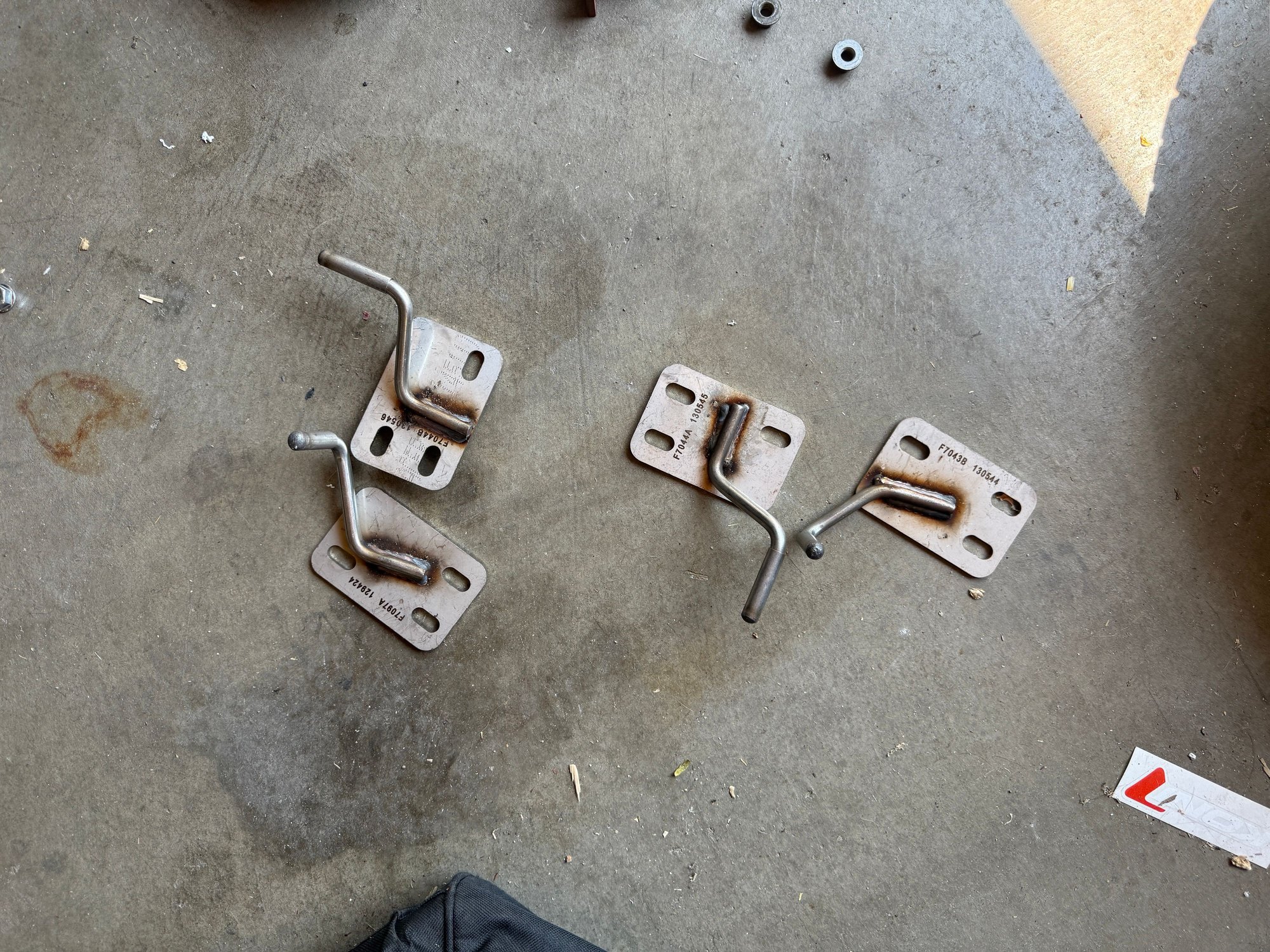 Two different sets of rear section hangers.  Youll only use one set and have one set left over.