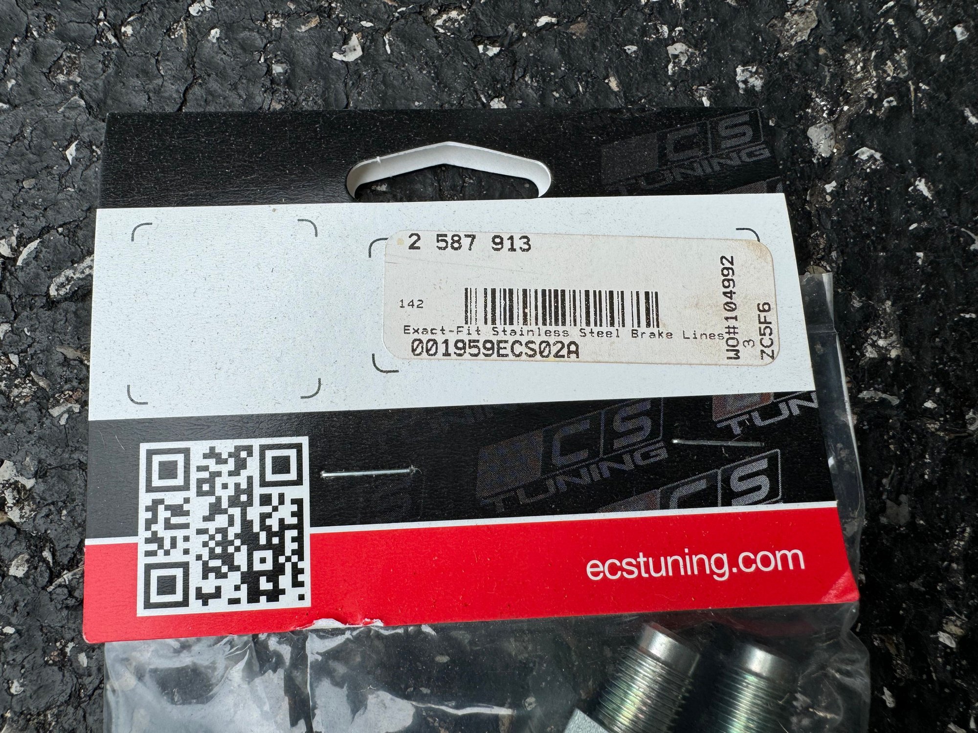 Brakes - ECS Rear Stainless Brake Lines - New - -1 to 2026  All Models - Rochester, NY 14623, United States