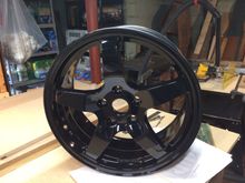Clear coated NM wheels