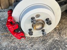 Rear Calipers refinished with new errors and pads 