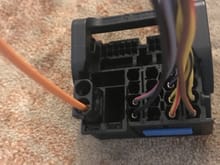Most Connector inserted into Radio connector