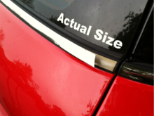Because every MINI needs an Actual Size sticker!