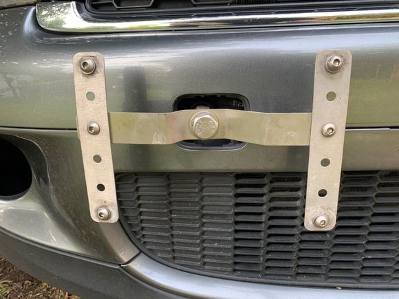 License plate mount.