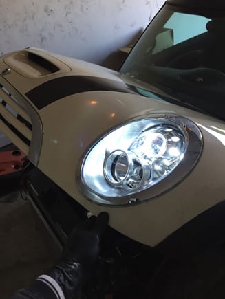 DEPOT HEADLIGHTS WITH A 6K HID KIT