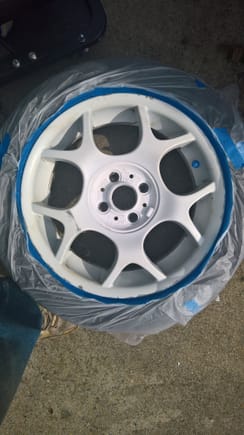 This is what the wheel looked like before