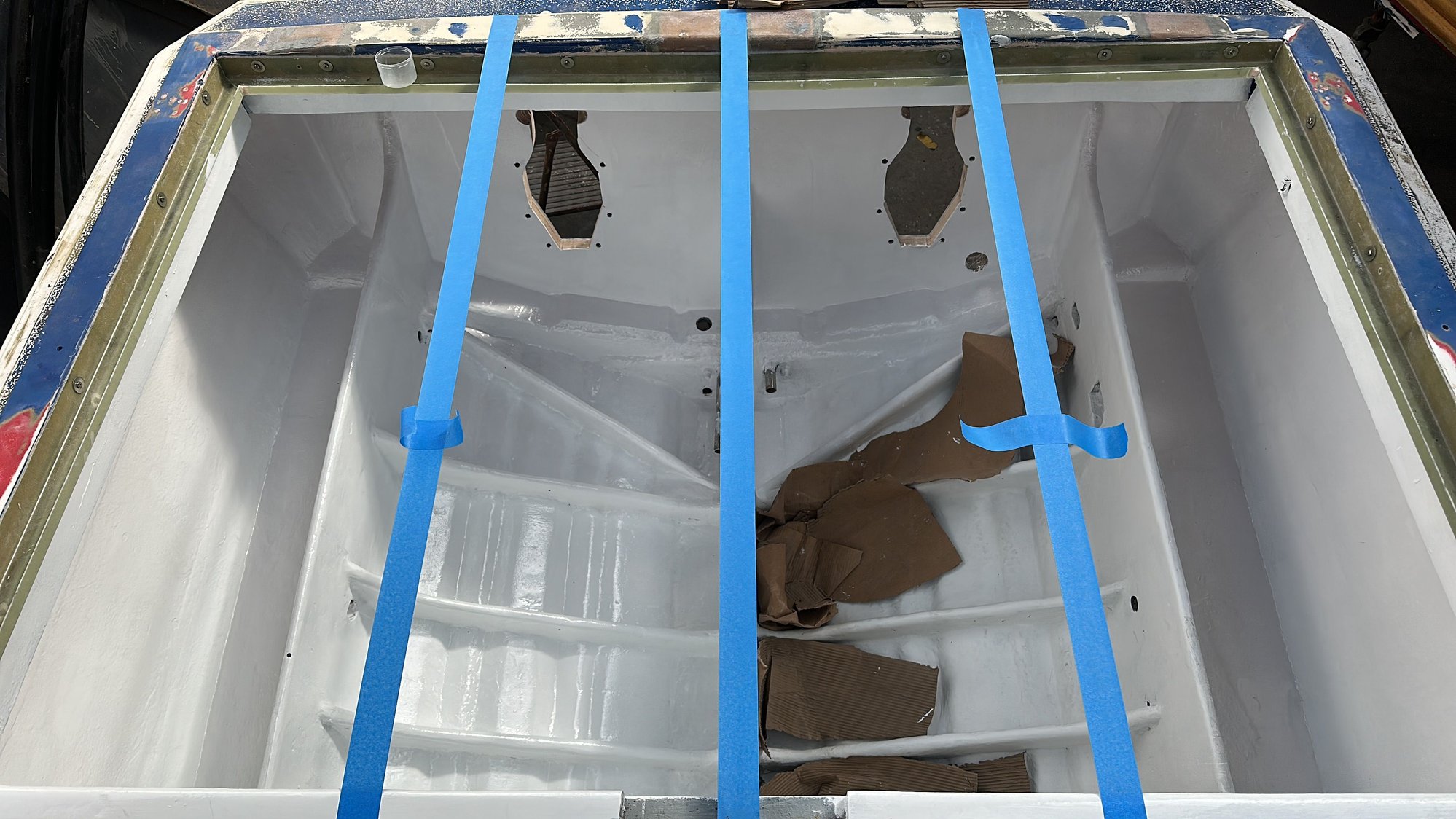 New transom in. To take the Bravo 1 XR. Removed TRS