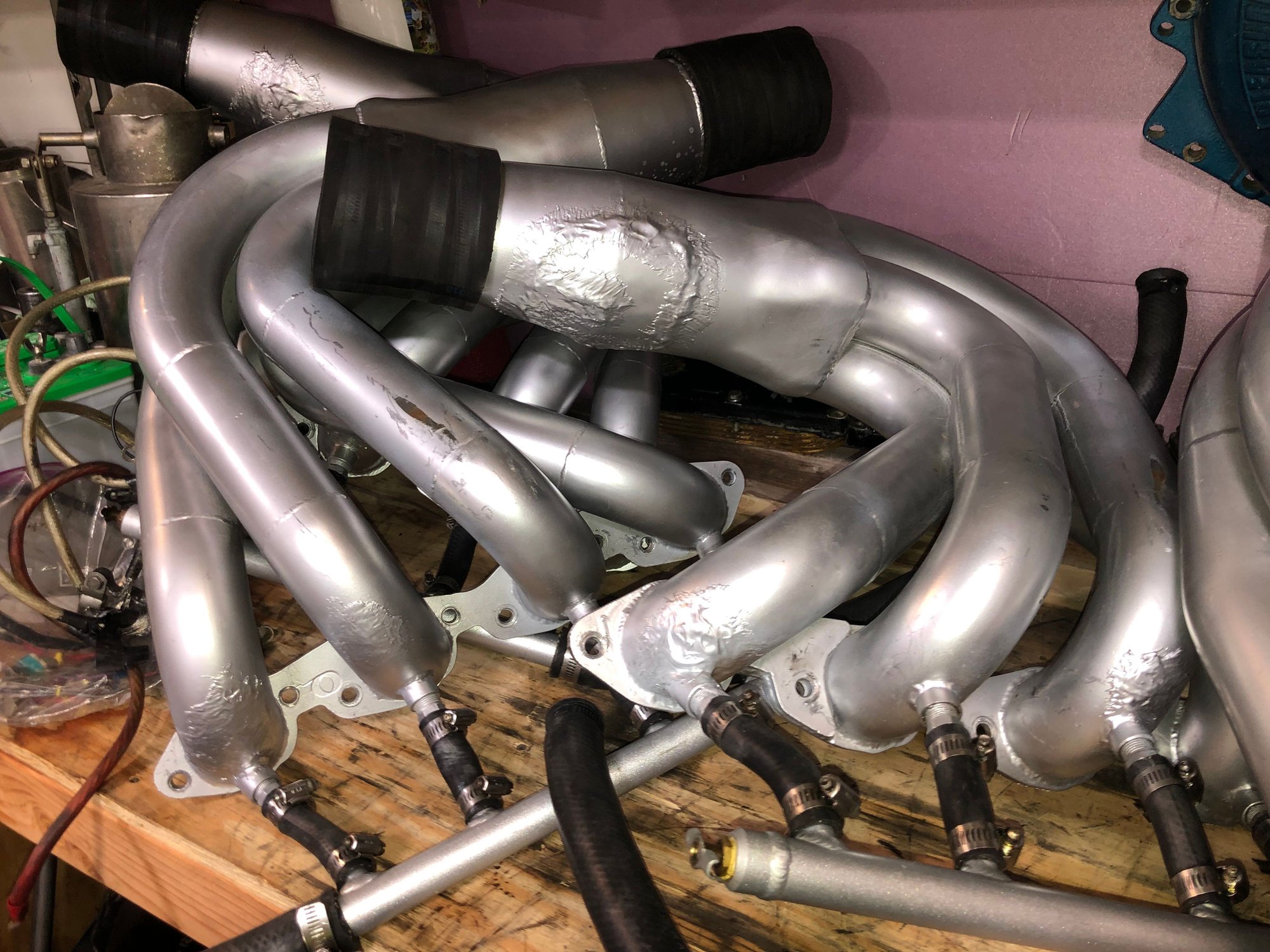 Lightning marine headers big block
