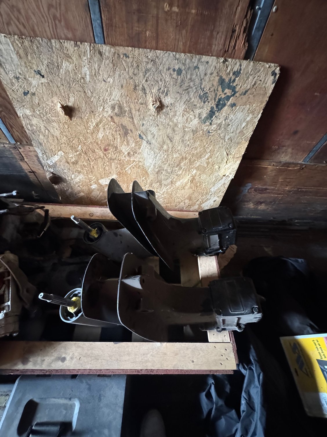 They are dirty from sitting in storage