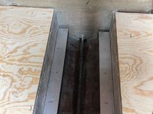 Support angle through bolted in to support floor 