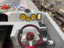 Gauges are in…cockpit is painted ….vessel view still to be installed, new steering wheel is ordered and a shit ton more to do….it will be done for Spring ….what the hell was I thinking 😂😂🤦‍♂️🤦‍♂️🤯🤯😎😎