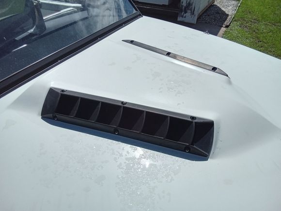 Got the cool dodge hood scoop, (to me it's 60's  dodge)