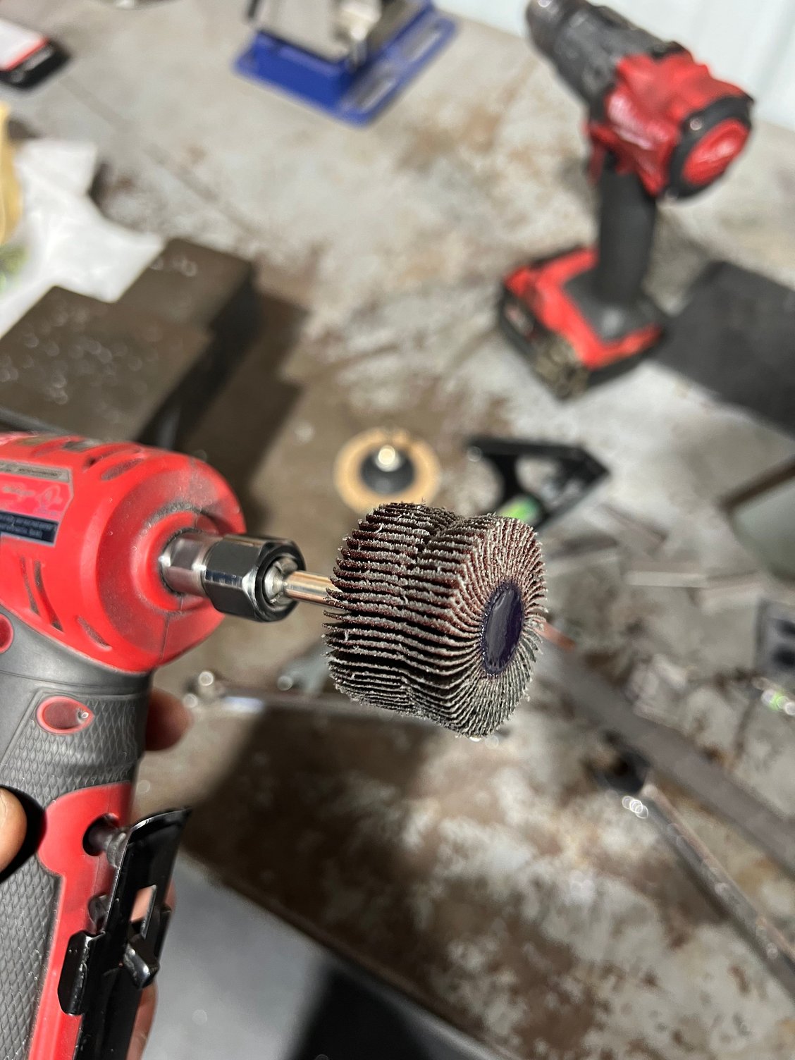 Used this ti clean it up after the rough bit. 