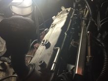 Valve cover on for moment anyway