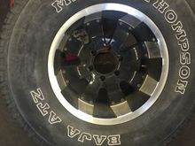 Time to say goodbye to one of the tires that hit a point and wont wear out....