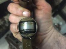 One lifter on its way out on the right bank