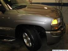 Hood painted - in body shop