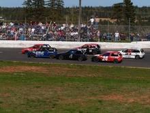 My second division race car, the Honda Outlaws, sorry guys no GM's allowed, next year I got the gas lovin chevy powered 355 in my first Modified.