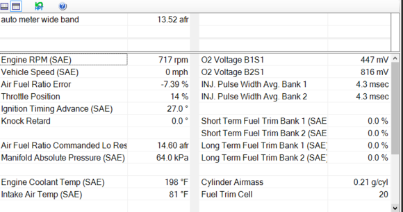 After a trip truck at idle befor I turned it off