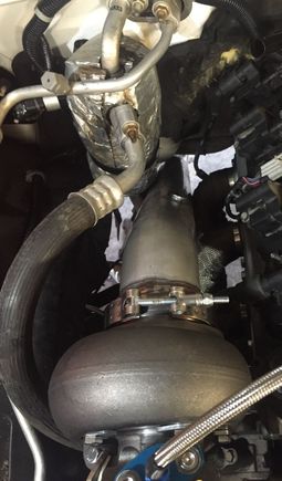 Fitting the exhaust down pipe!