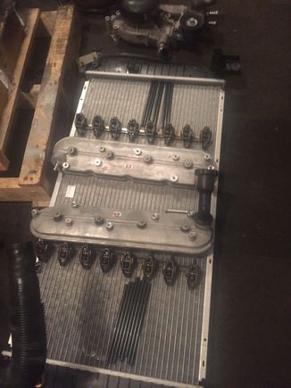 Valve covers and rockers out of the way