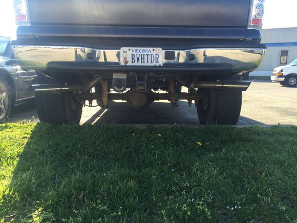 The awesome evenness that were my tailpipes