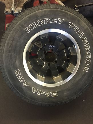 Time to say goodbye to one of the tires that hit a point and wont wear out....