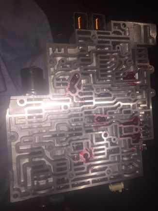 Check balls in valve body