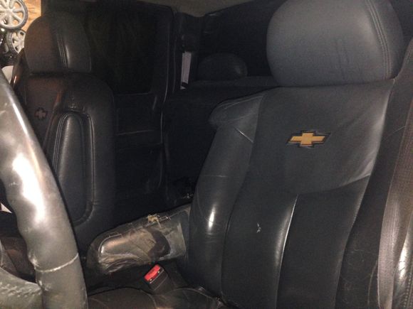 Leather heated memory avalanche front buckets (that I still need to get recovered