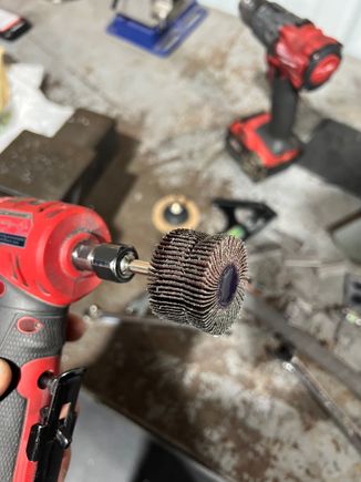 Used this ti clean it up after the rough bit. 