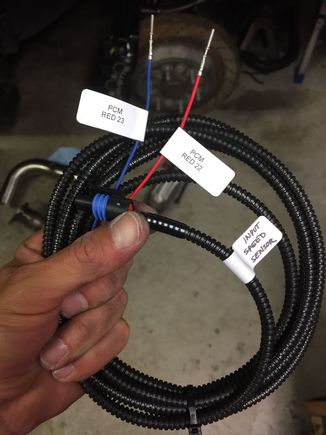 Speartech's 4l80e Input speed sensor harness pinned into the ECM