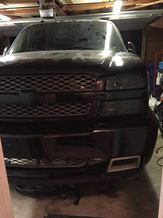 After I move and get settled in the hood is betting replaced with a Reflexion cowl hood with paint for the hood, roof, bumper, grill and mirror caps.